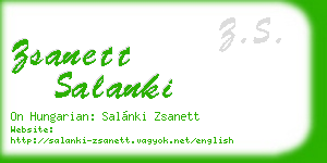 zsanett salanki business card