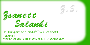 zsanett salanki business card